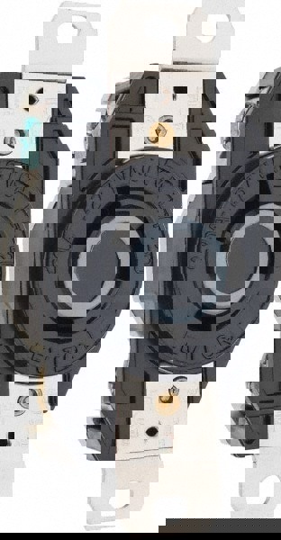 277 VAC, 20 Amp, L7-20R NEMA, Self Grounding Receptacle